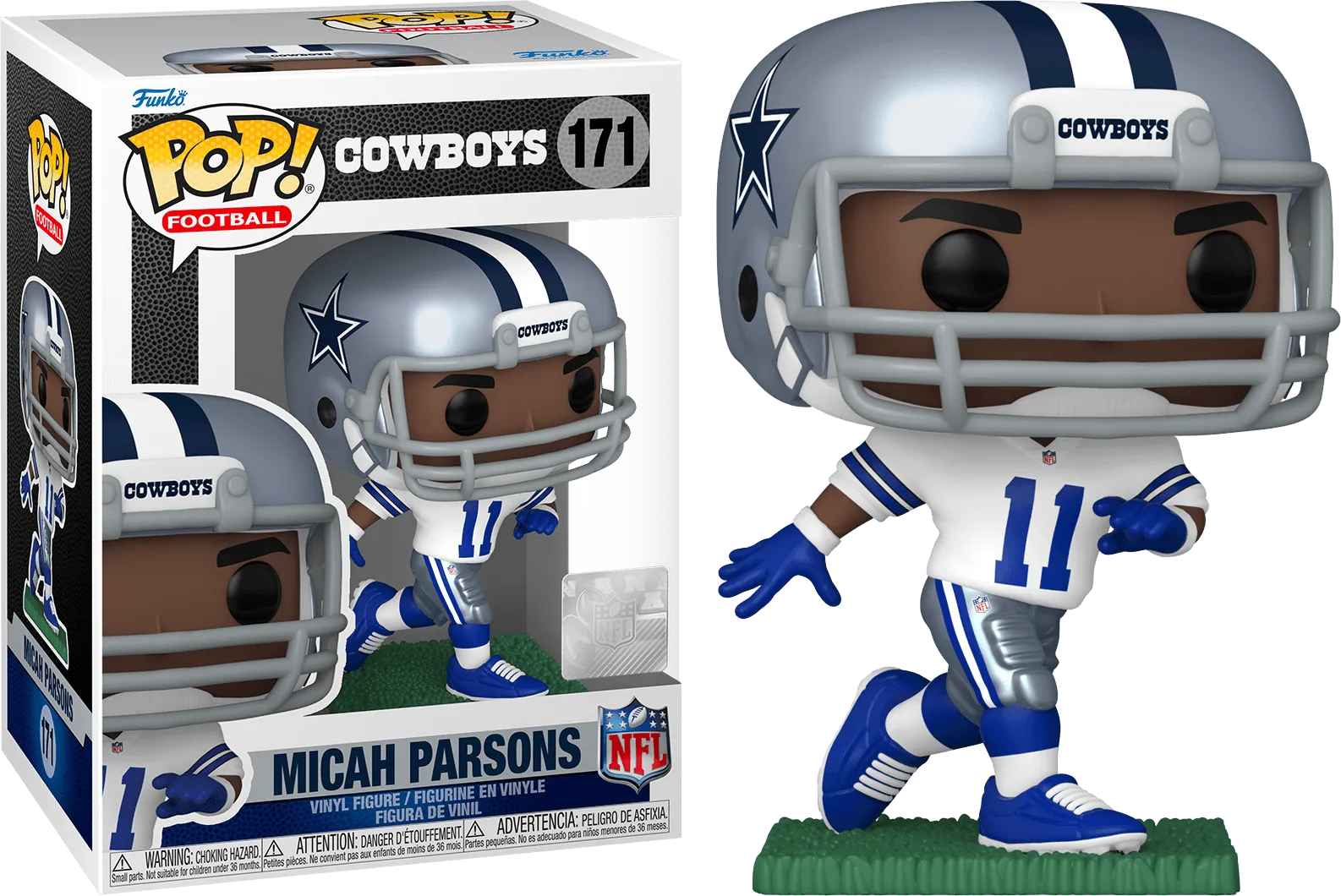 FUN65686 NFL: Cowboys - Micah Parsons (Away Uniform) Pop! Vinyl - Funko - Titan Pop Culture