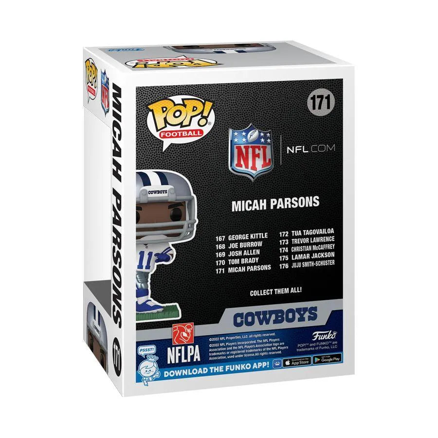 FUN65686 NFL: Cowboys - Micah Parsons (Away Uniform) Pop! Vinyl - Funko - Titan Pop Culture