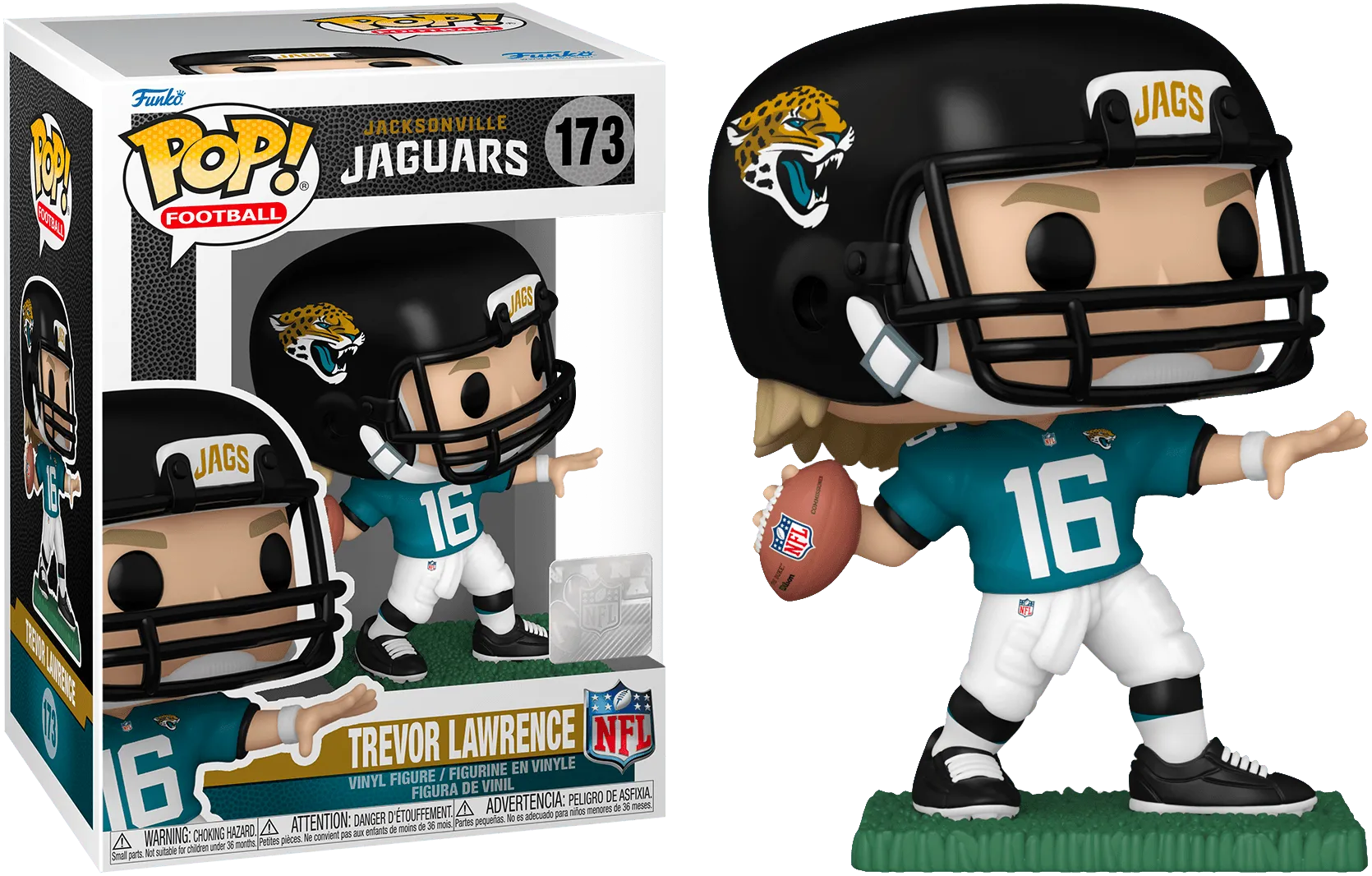 FUN65688 NFL: Jaguars - Trevor Lawrence Pop! Vinyl - Funko - Titan Pop Culture