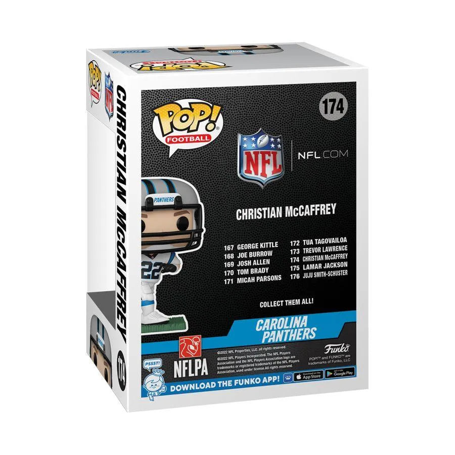 FUN65689 NFL: Panthers - C. McCaffrey (Away) Pop! Vinyl - Funko - Titan Pop Culture