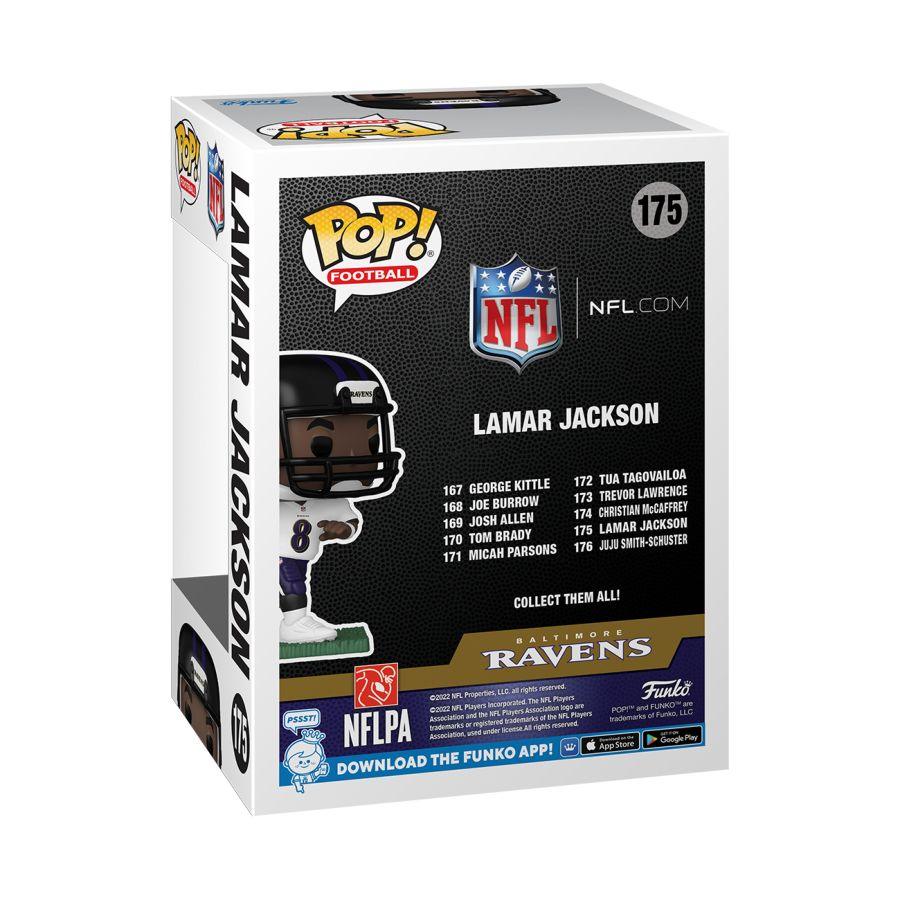 FUN65690 NFL: Ravens - Lamar Jackson (Away) Pop! Vinyl - Funko - Titan Pop Culture