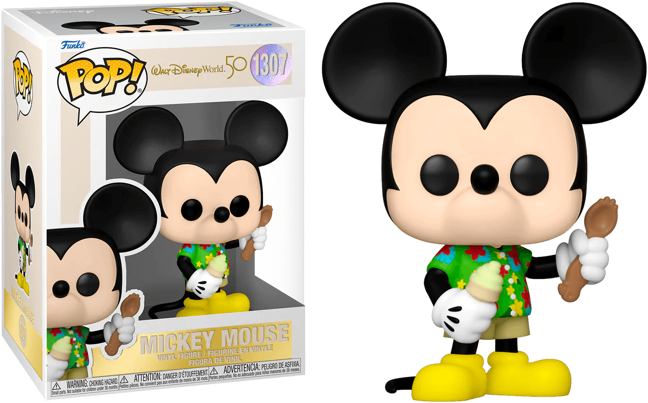 FUN65716 Disney World 50th Anniversary - Aloha Mickey Pop! Vinyl - Funko - Titan Pop Culture