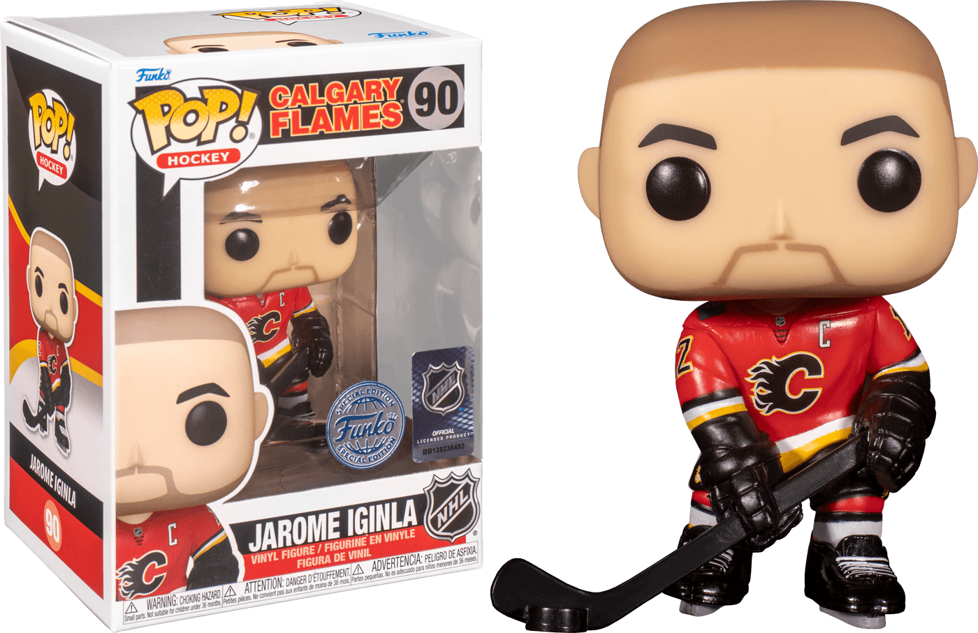 FUN66324 NHL: Calgary - Jarome Iginla (Home) US Exclusive Pop! Vinyl [RS] - Funko - Titan Pop Culture