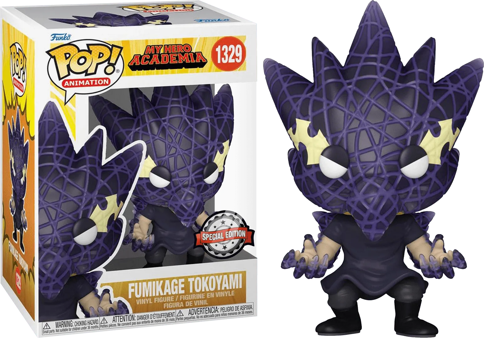 FUN66602 My Hero Academia - Fumikage Tokoyami Black Abyss US Exclusive Pop! Vinyl [RS] - Funko - Titan Pop Culture