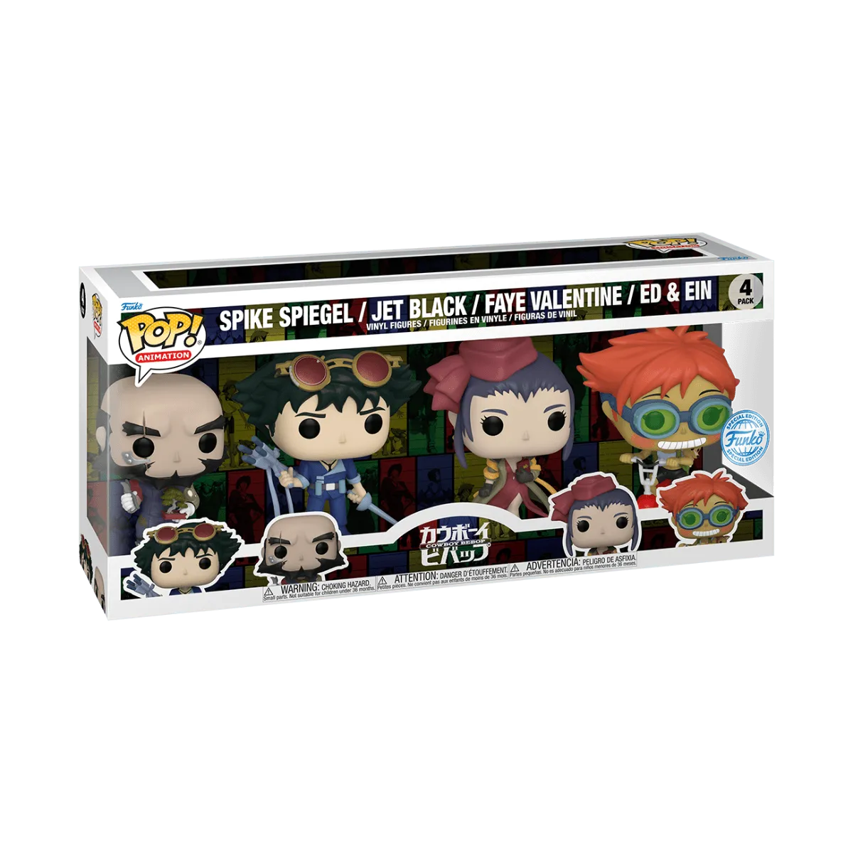 FUN66630 Cowboy Bebop - Bebop US Exclusive Pop! 4-Pack [RS] - Funko - Titan Pop Culture