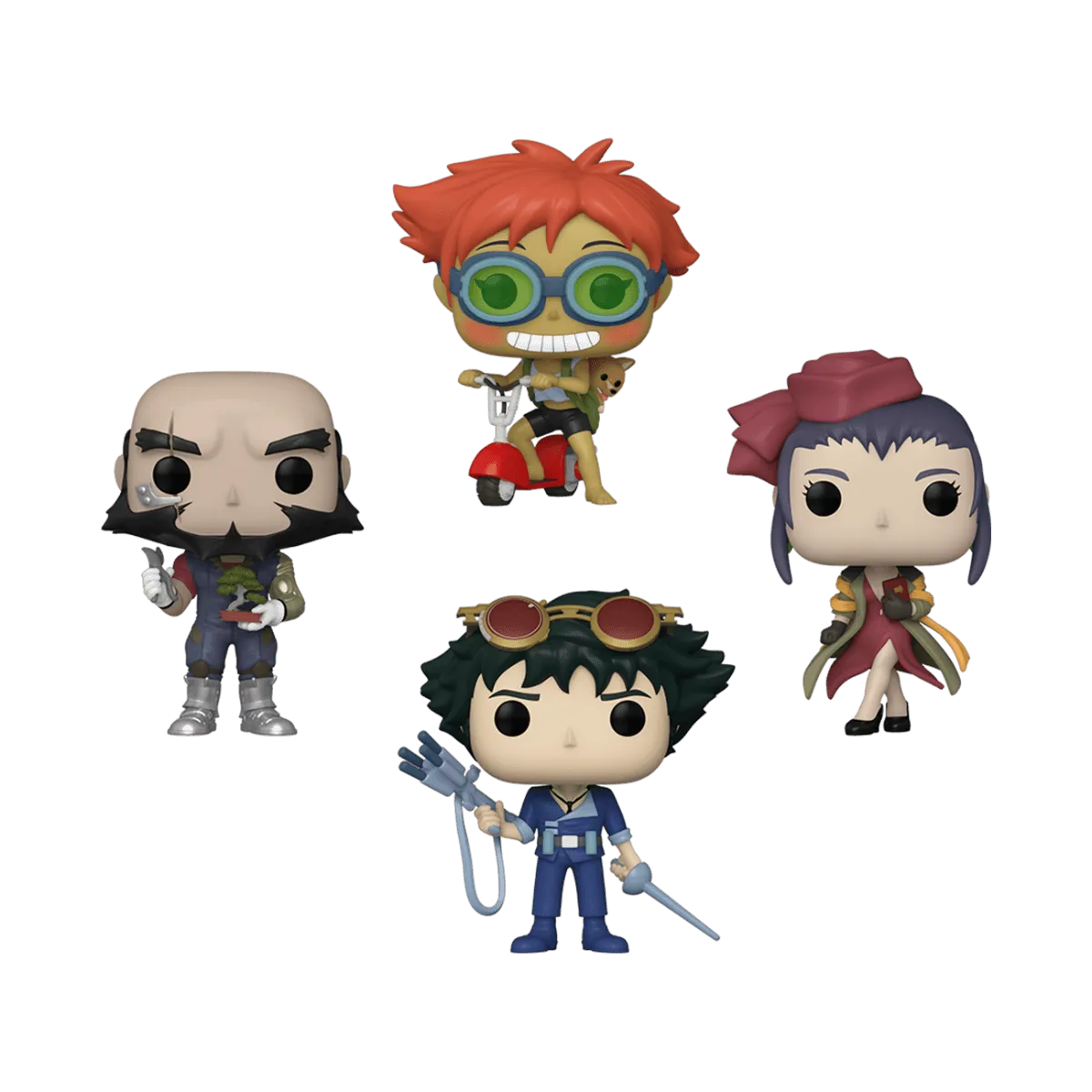 FUN66630 Cowboy Bebop - Bebop US Exclusive Pop! 4-Pack [RS] - Funko - Titan Pop Culture