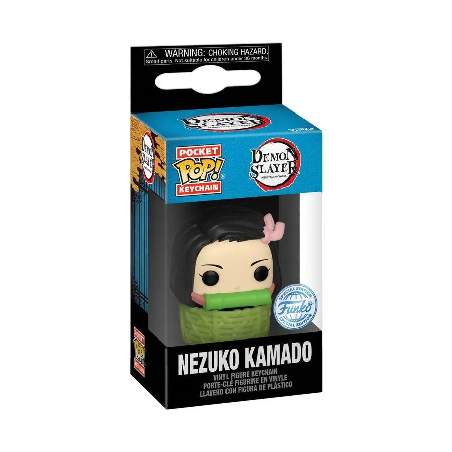 FUN66824 Demon Slayer - Nezuko in Basket US Exclusive Pop! Keychain [RS] - Funko - Titan Pop Culture