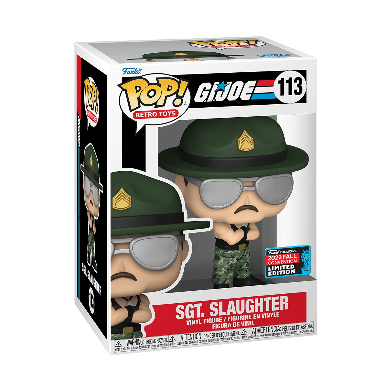 FUN67031 G.I. Joe - Sergeant Slaughter NYCC 2022 US Exclusive Pop! Vinyl [RS] - Funko - Titan Pop Culture