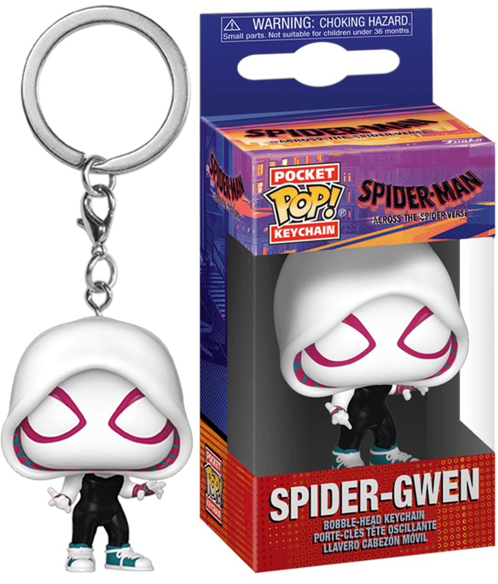 FUN67206 Spider-Man: Across the Spider-Verse - Spider-Gwen Pop! Keychain - Funko - Titan Pop Culture