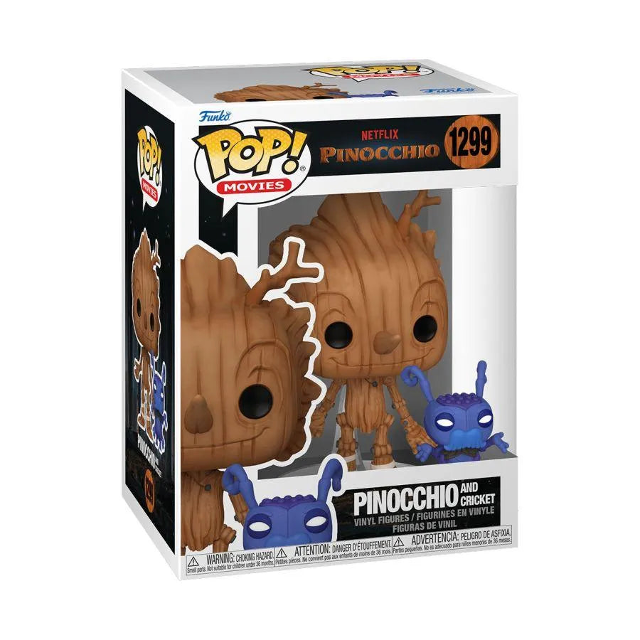 FUN67388 Guillermo del Toro's Pinocchio (2022) - Pinocchio & Cricket Pop! Vinyl - Funko - Titan Pop Culture