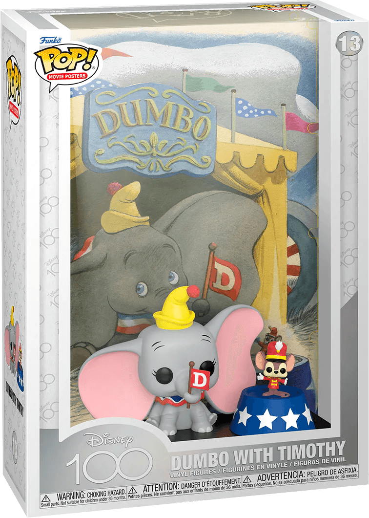 FUN67521 Disney 100th - Dumbo with Timothy Pop! Poster - Funko - Titan Pop Culture