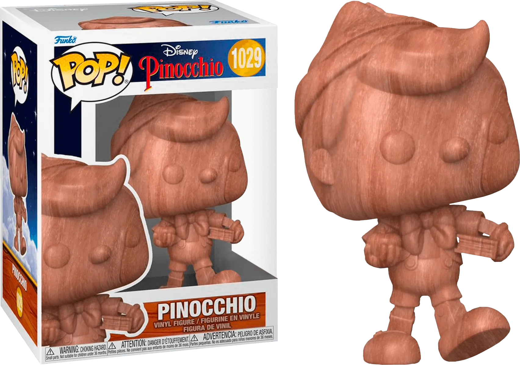 FUN68275 Pinocchio (1940) - Pinocchio (Wood) US Exclusive Pop! [RS] - Funko - Titan Pop Culture