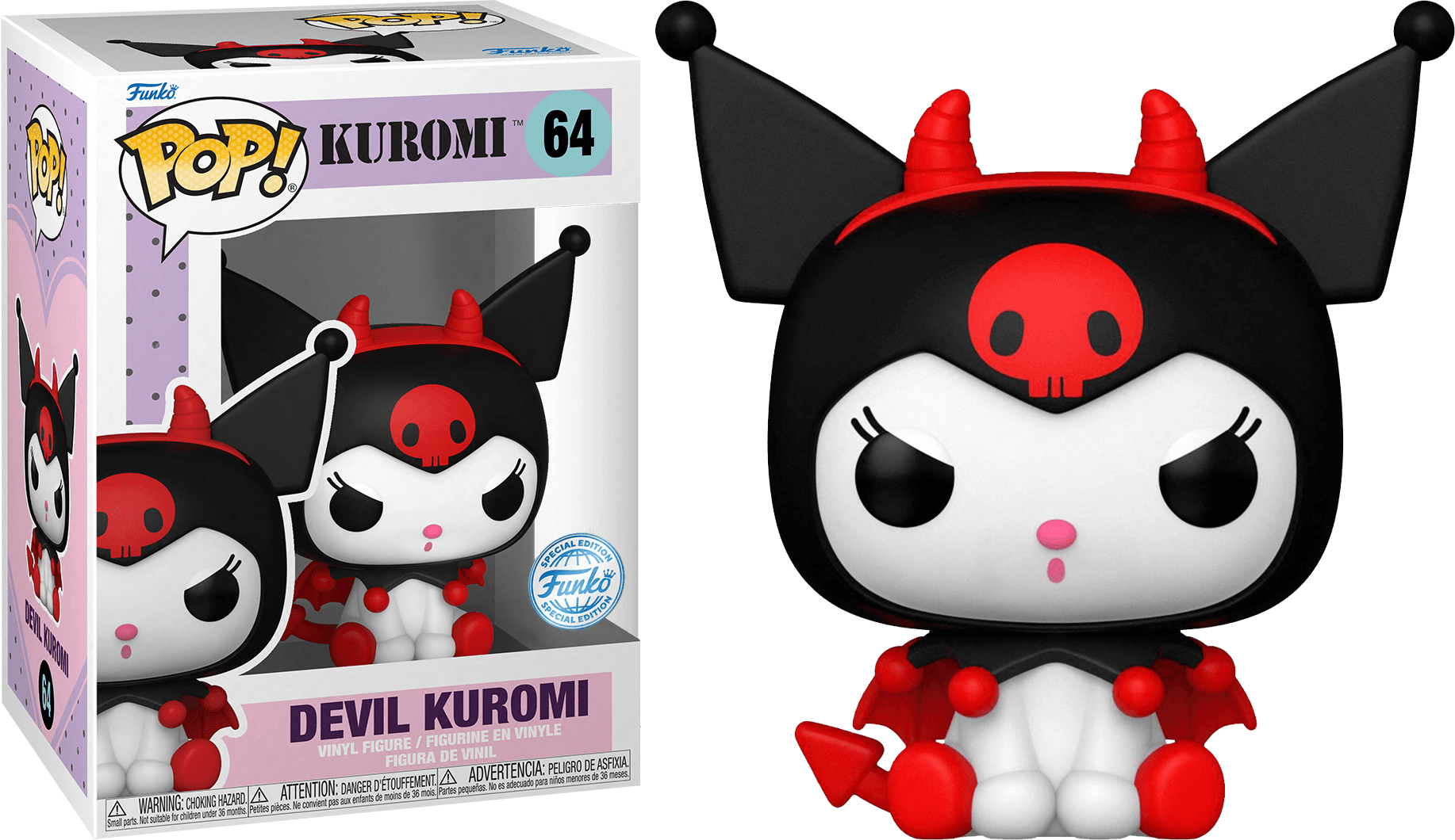 FUN68277 Hello Kitty - Devil Kuromi US Exclusive Pop! Vinyl [RS] - Funko TBA - Titan Pop Culture