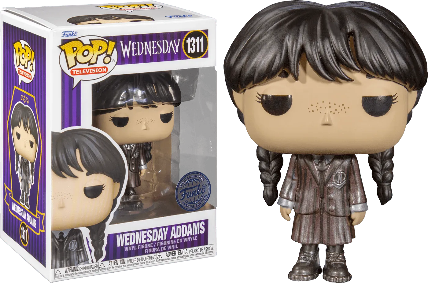 FUN68293 Wednesday (TV) - Wednesday Addams Metallic US Exclusive Pop! Vinyl [RS] - Funko - Titan Pop Culture