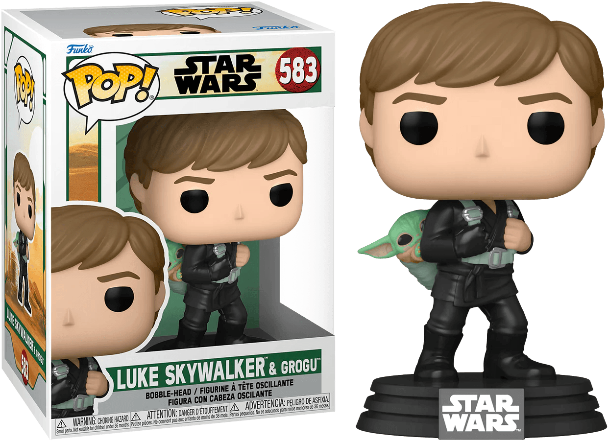 FUN68652 Star Wars: Book of Boba Fett - Luke Skywalker with Grogu Pop! Vinyl - Funko - Titan Pop Culture