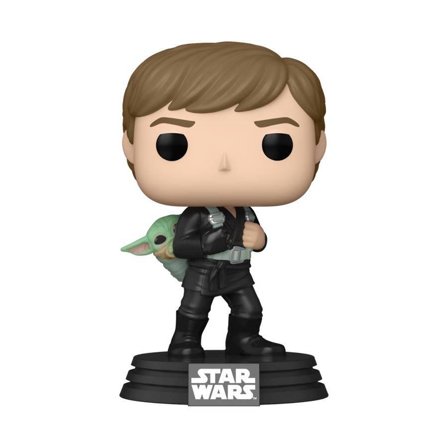 FUN68652 Star Wars: Book of Boba Fett - Luke Skywalker with Grogu Pop! Vinyl - Funko - Titan Pop Culture