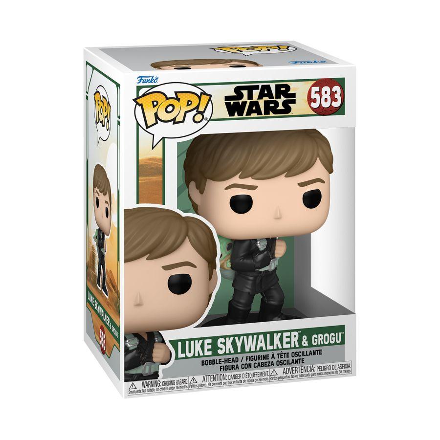 FUN68652 Star Wars: Book of Boba Fett - Luke Skywalker with Grogu Pop! Vinyl - Funko - Titan Pop Culture