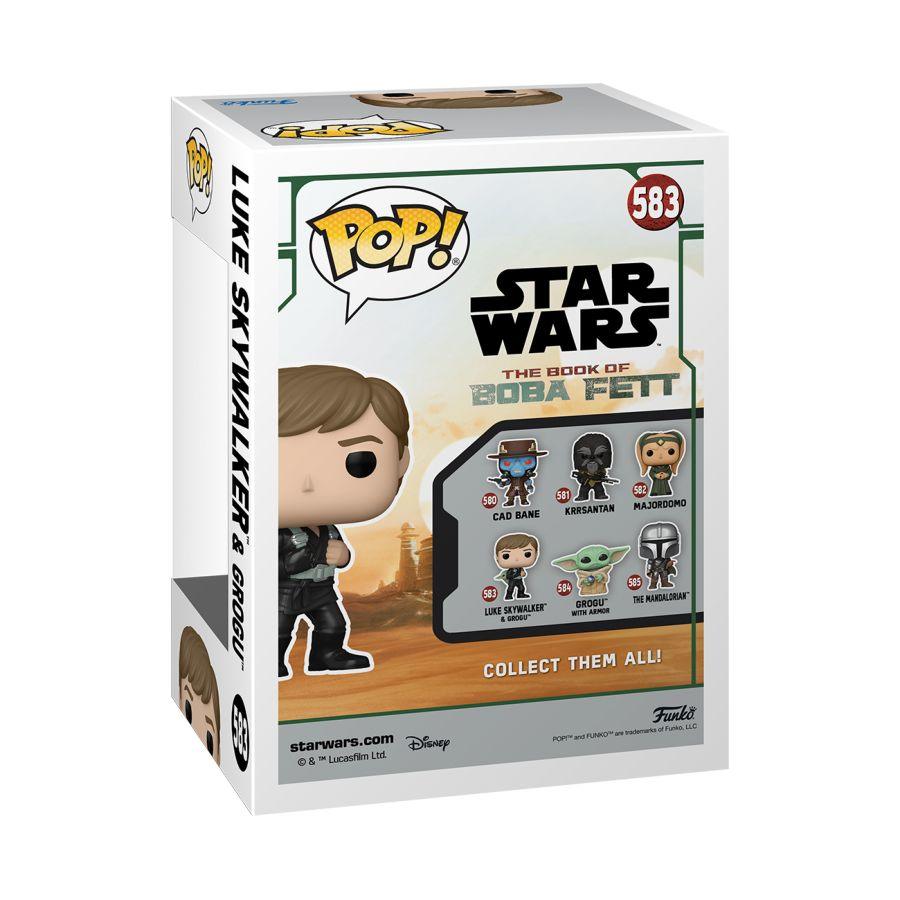 FUN68652 Star Wars: Book of Boba Fett - Luke Skywalker with Grogu Pop! Vinyl - Funko - Titan Pop Culture