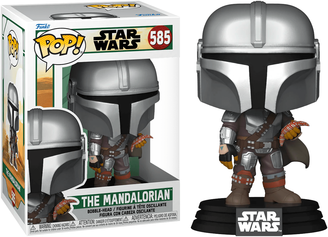 FUN68654 Star Wars: Book of Boba Fett - Mandalorian with Pouch Pop! Vinyl - Funko - Titan Pop Culture