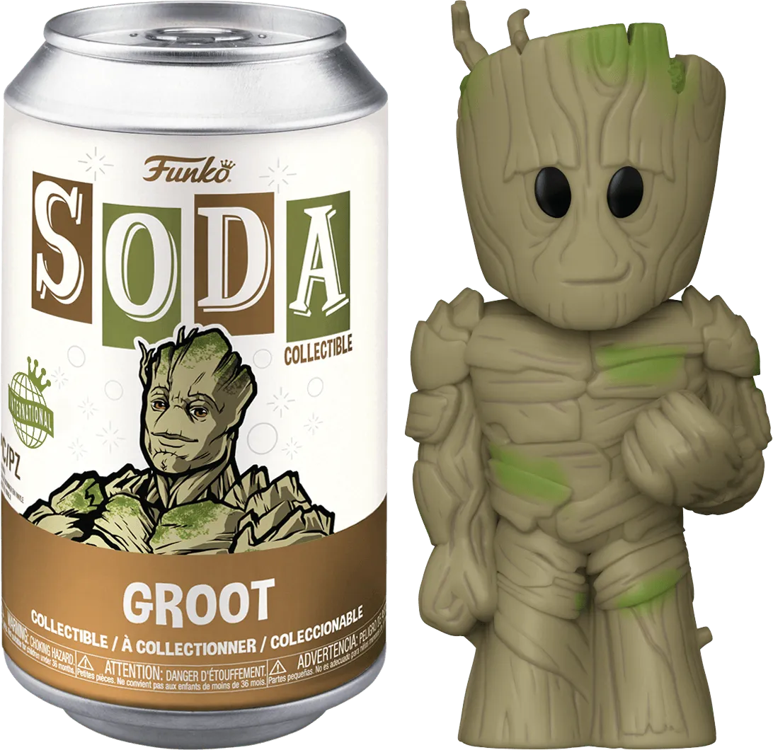 FUN68818 Guardians of the Galaxy 3 - Groot (with chase) Vinyl Soda - Funko - Titan Pop Culture