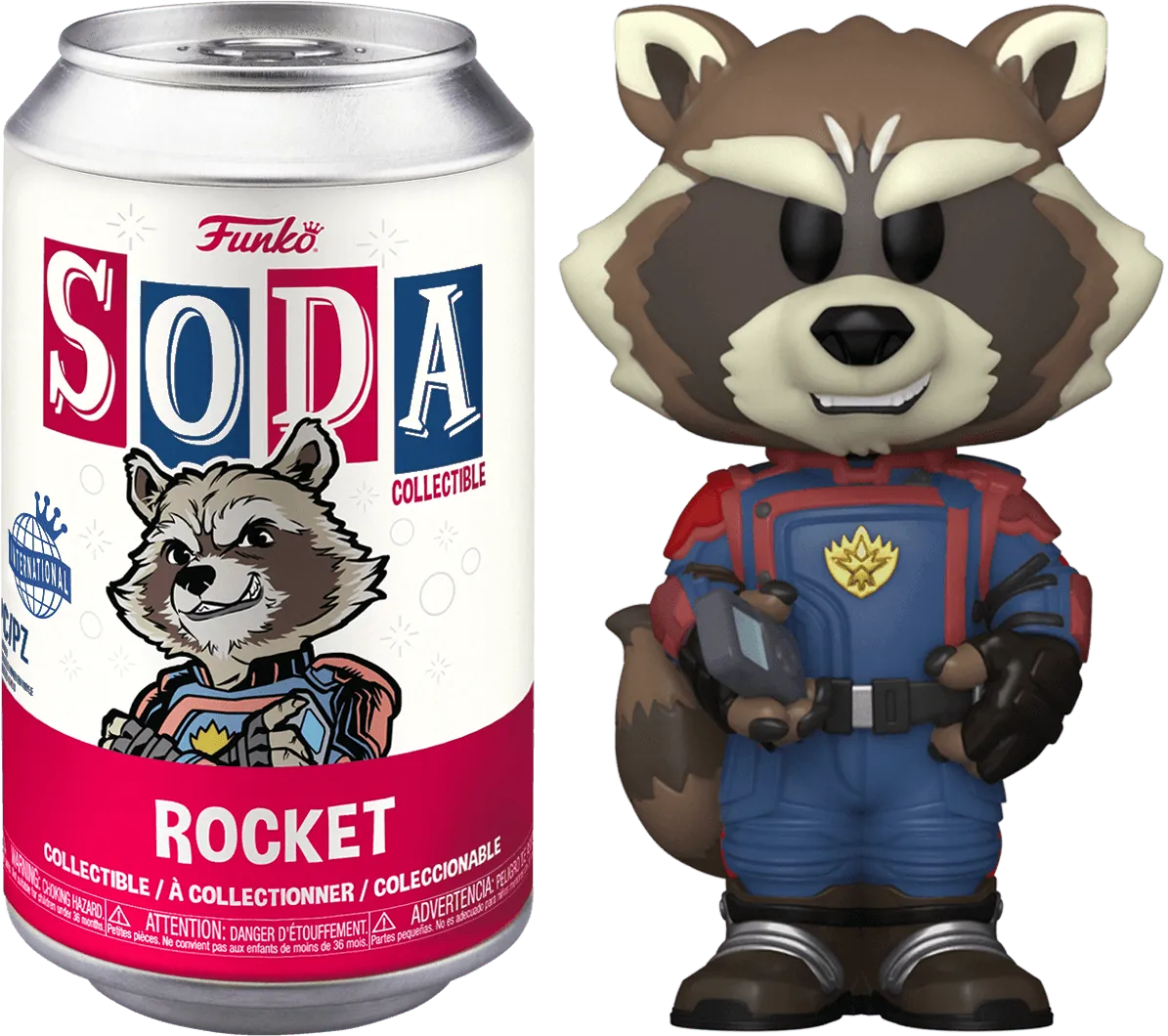 FUN68822 Guardians of the Galaxy 3 - Rocket (with chase) Vinyl Soda - Funko - Titan Pop Culture