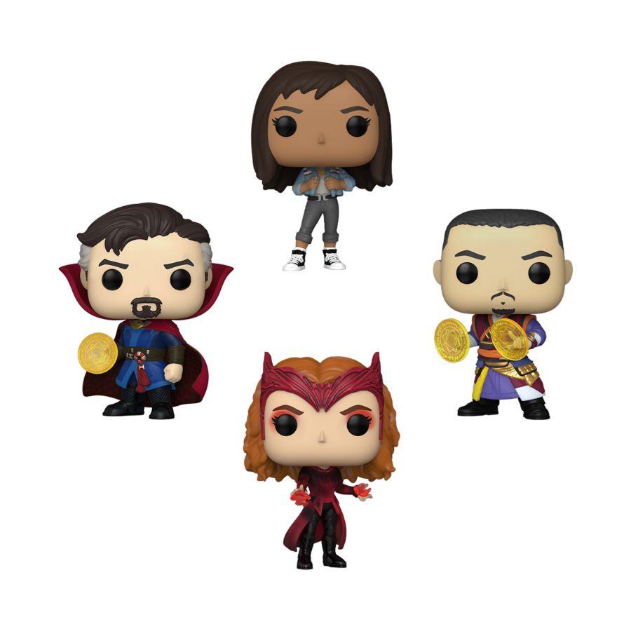 FUN69117 Doctor Strange 2: Multiverse of Madness - US Exclusive Pop! 4-Pack [RS] - Funko - Titan Pop Culture
