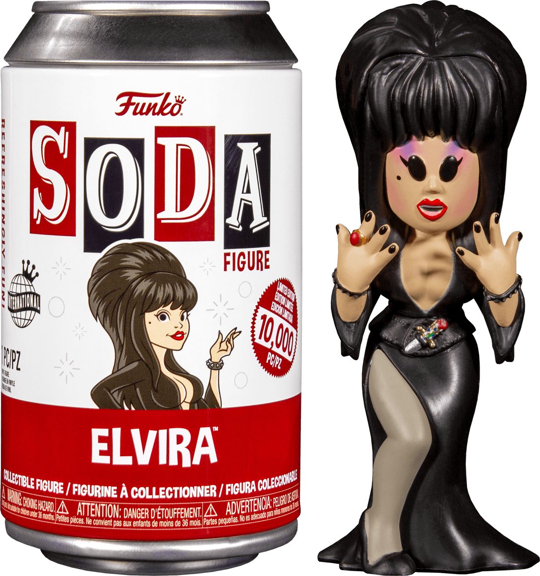 FUN69199 Elvira - Elvira (with chase) Vinyl Soda [RS] - Funko - Titan Pop Culture