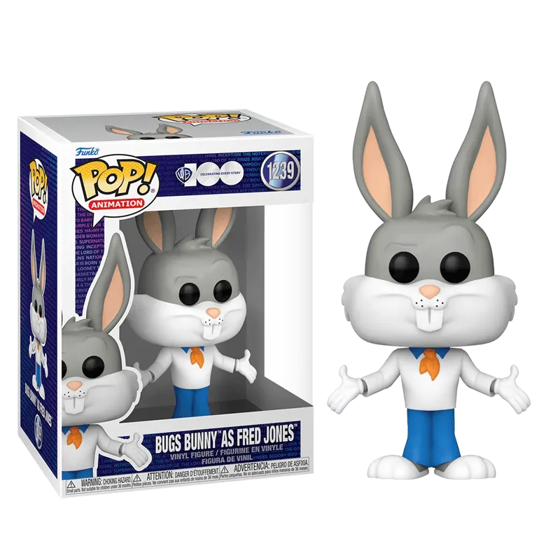 FUN69424 Looney Tunes - Bugs Bunny as Fred (WB 100th) Pop! Vinyl - Funko - Titan Pop Culture