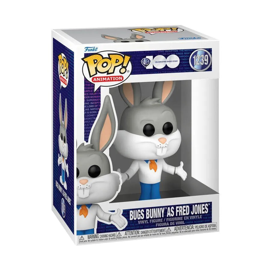 FUN69424 Looney Tunes - Bugs Bunny as Fred (WB 100th) Pop! Vinyl - Funko - Titan Pop Culture