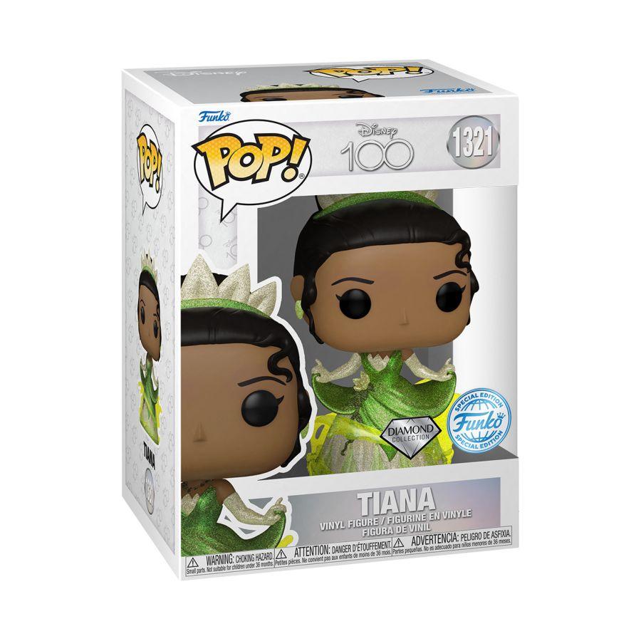 FUN70081 Disney 100th - Tiana Diamond Glitter US Exclusive Pop! Vinyl [RS] - Funko - Titan Pop Culture