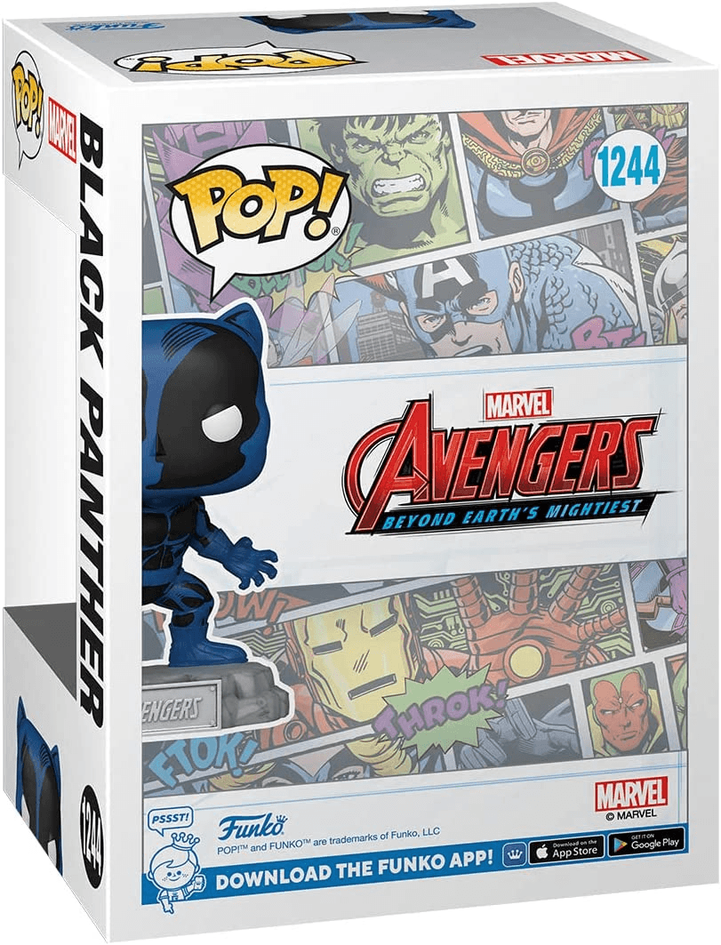 FUN70125 Marvel Comics - Black Panther Avengers 60th US Exclusive Pop! Vinyl with Pin [RS] - Funko - Titan Pop Culture