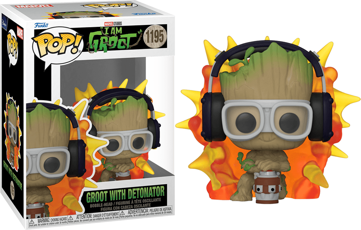 FUN70653 I Am Groot (TV) - Groot w/detonator Pop! Vinyl - Funko - Titan Pop Culture