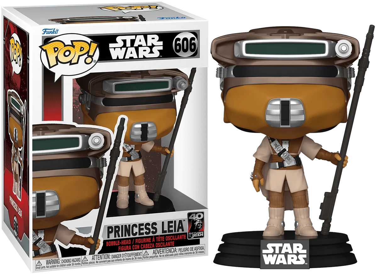 FUN70748 Star Wars: Return of the Jedi 40th Anniversary - Leia Boushh Pop! Vinyl - Funko - Titan Pop Culture