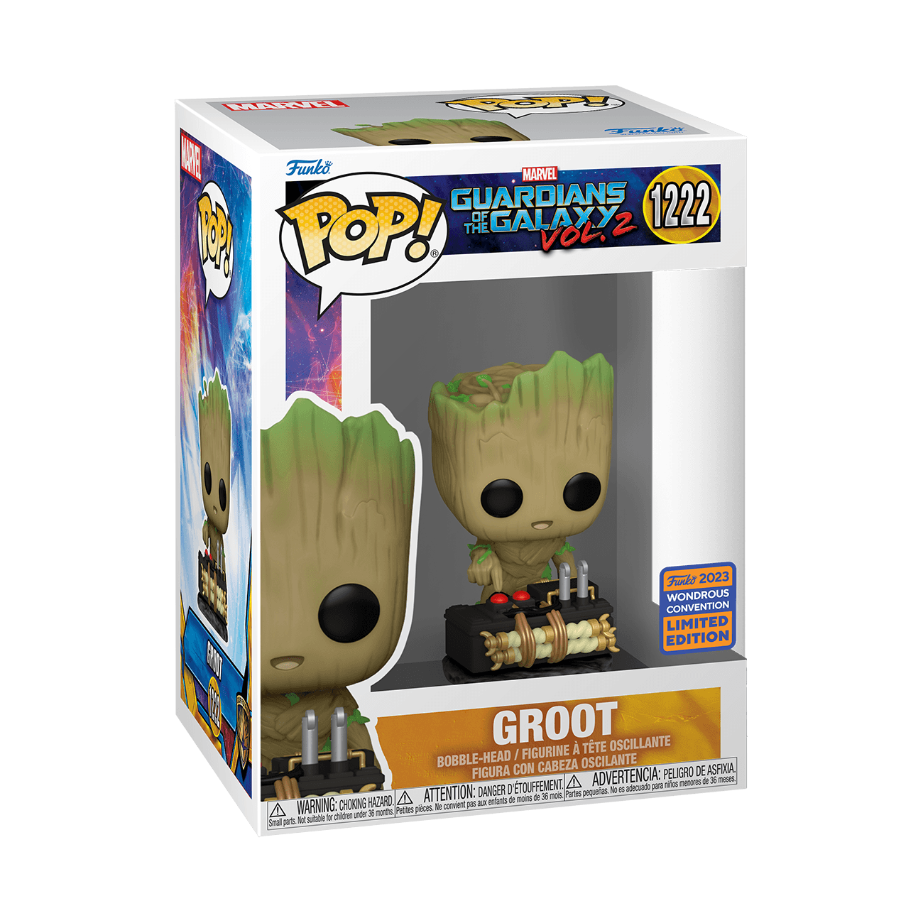 FUN70859 Guardians of the Galaxy: Vol 2 - Groot with Button WC Exclusive Pop! [RS] - Funko - Titan Pop Culture