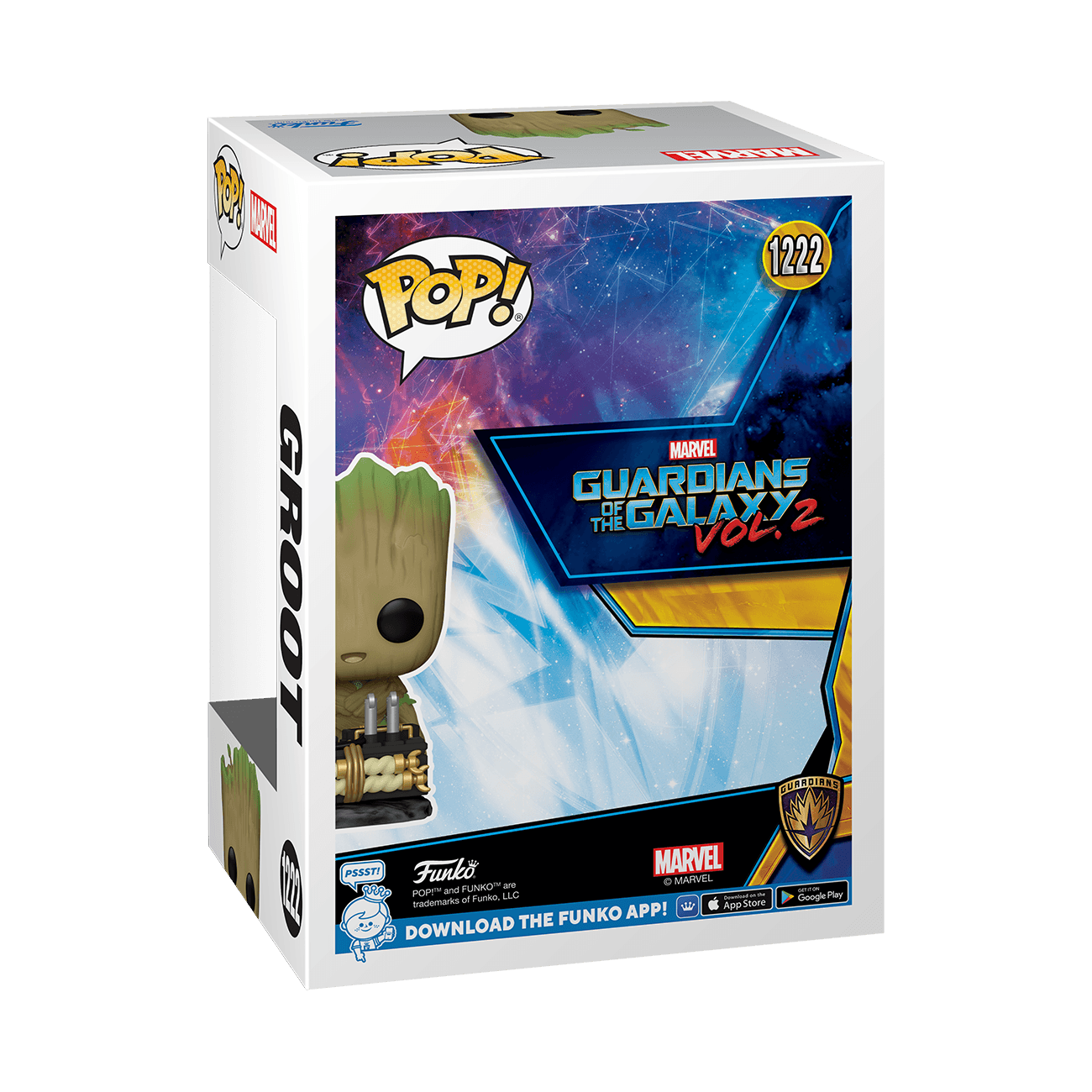FUN70859 Guardians of the Galaxy: Vol 2 - Groot with Button WC Exclusive Pop! [RS] - Funko - Titan Pop Culture