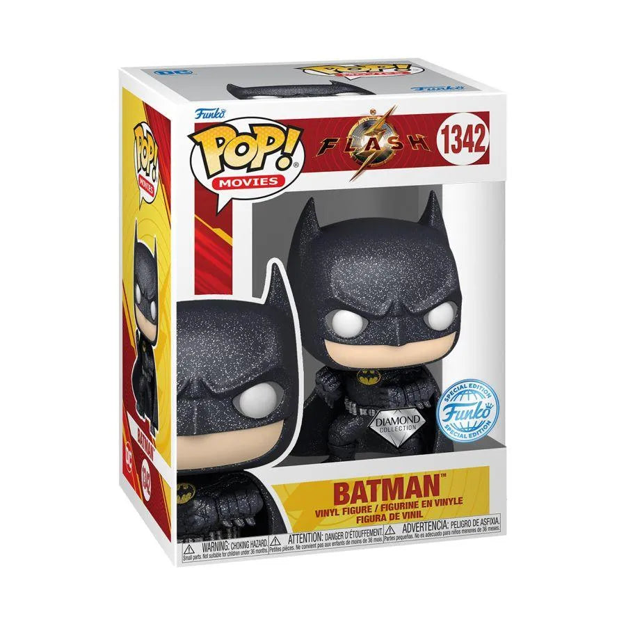 FUN71195 The Flash (2023) - Batman US Exclusive Diamond Glitter Pop! Vinyl [RS] - Funko - Titan Pop Culture