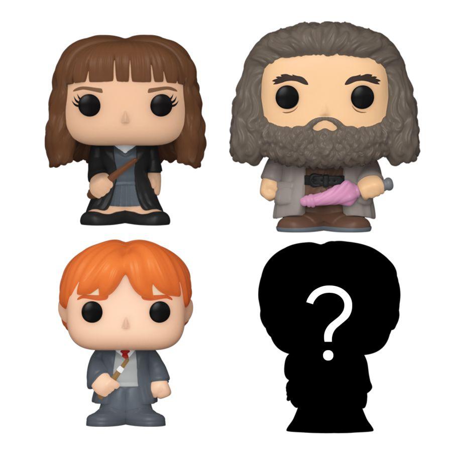 FUN71316 Harry Potter - Hermione, Hagrid & Ron Bitty Pop! 4-Pack - Funko TBA - Titan Pop Culture