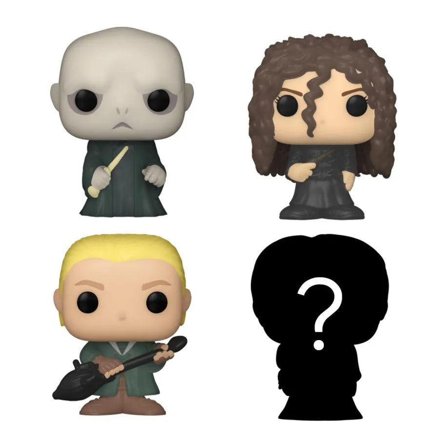 FUN71318 Harry Potter - Voldemort, Draco & Bellatrix Bitty Pop! 4-Pack - Funko TBA - Titan Pop Culture
