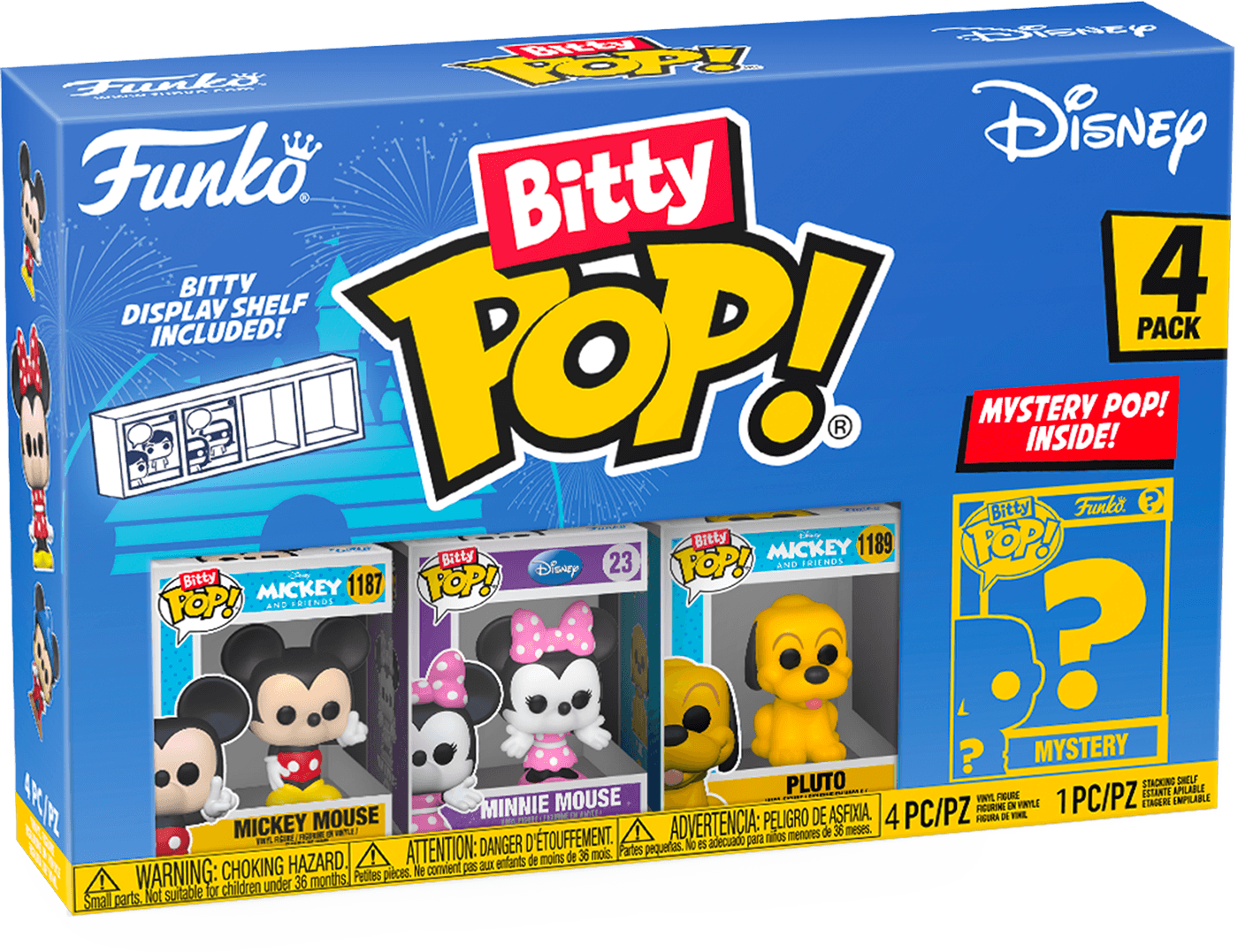 FUN71319 Disney - Mickey & Friends Bitty Pop! 4-Pack - Funko TBA - Titan Pop Culture