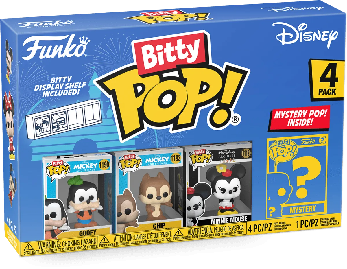 FUN71322 Disney - Goofy & Friends Bitty Pop! 4-Pack - Funko TBA - Titan Pop Culture