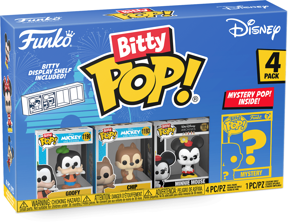 FUN71322 Disney - Goofy & Friends Bitty Pop! 4-Pack - Funko - Titan Pop Culture