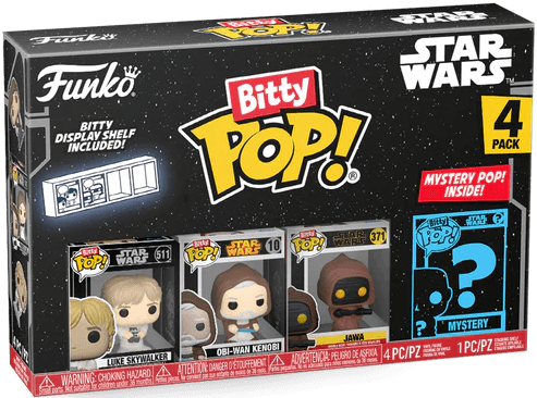 FUN71511 Star Wars - Luke Skywalker Bitty Pop! 4-Pack - Funko - Titan Pop Culture