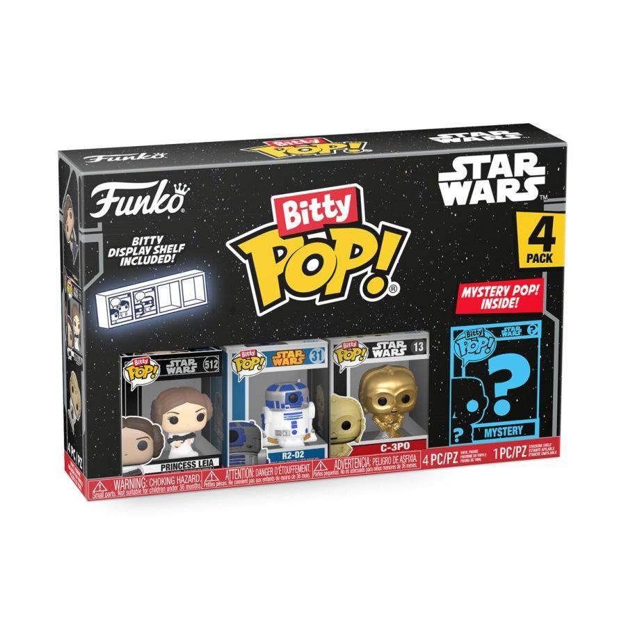 FUN71512 Star Wars - Princess Leia Bitty Pop! 4-Pack - Funko TBA - Titan Pop Culture