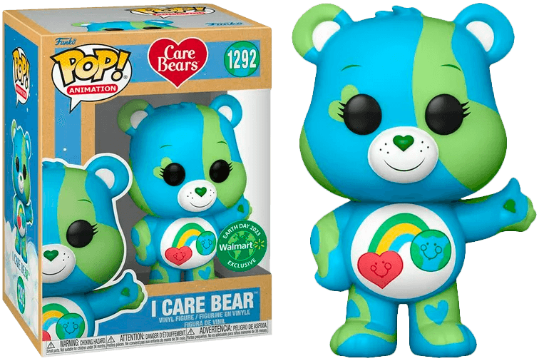 FUN71877 Care Bears: Earth Day 2023 - I Care Bear US Exclusive Pop! Vinyl [RS] - Funko - Titan Pop Culture