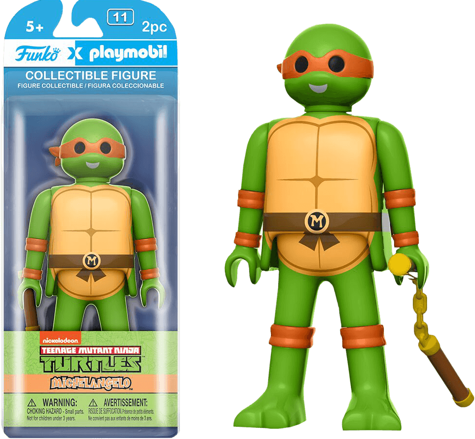 FUN8408 Teenage Mutant Ninja Turtles - Michelangelo Playmobil - Funko - Titan Pop Culture