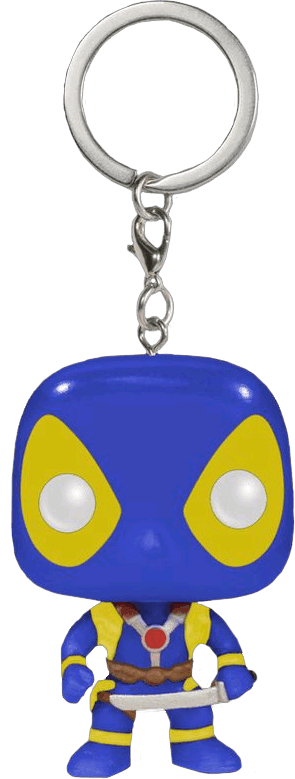 FUN8493 Deadpool - Deadpool Blue & Yellow US Exclusive Pocket Pop! Keychain - Funko - Titan Pop Culture