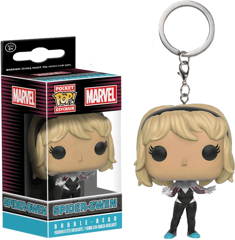 FUN9695 Spider-Man - Spider-Gwen Unhooded US Exclusive Pocket Pop! Keychain - Funko - Titan Pop Culture