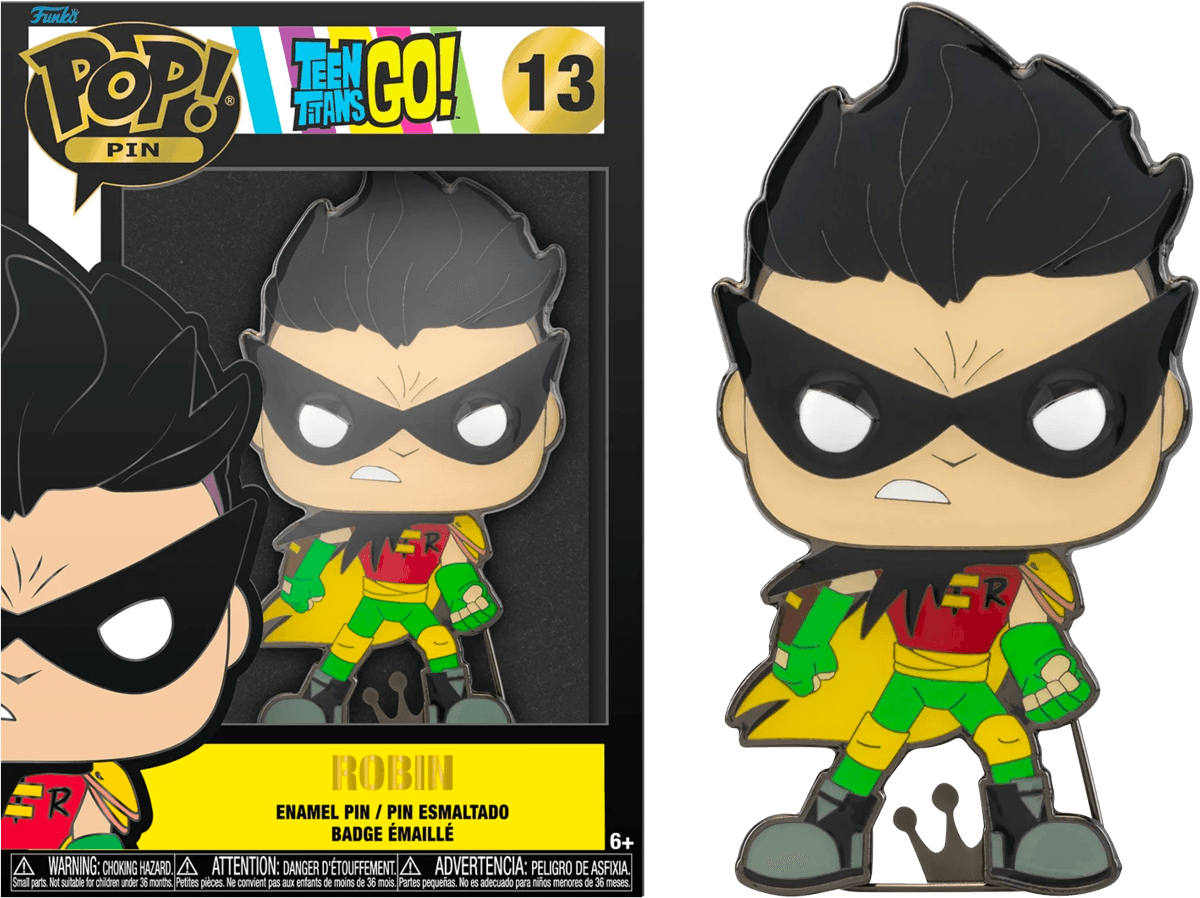 FUNDCCPP0022 Teen Titans Go! - Robin tNBtS 4" Pop! Enamel Pin - Funko - Titan Pop Culture