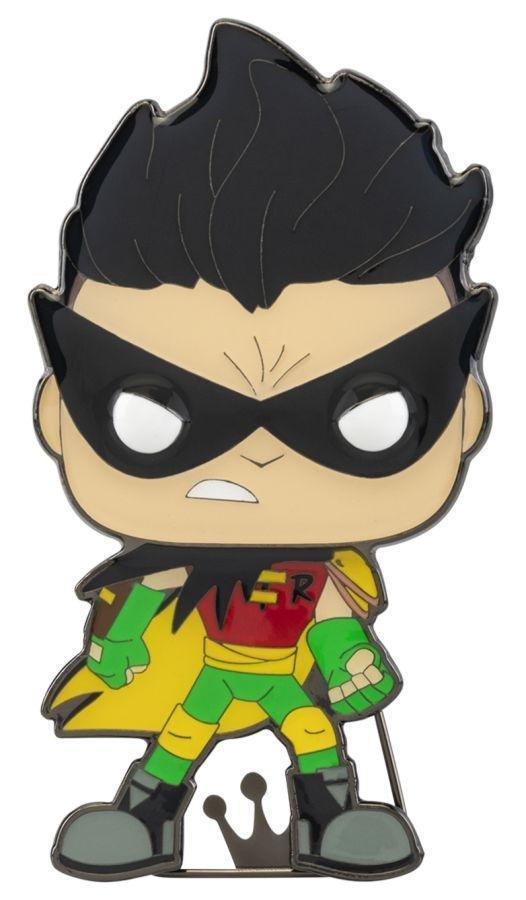 FUNDCCPP0022 Teen Titans Go! - Robin tNBtS 4" Pop! Enamel Pin - Funko - Titan Pop Culture