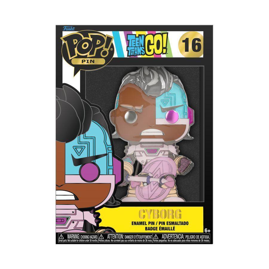 FUNDCCPP0025 Teen Titans Go! - Cyborg tNBtS 4" Pop! Enamel Pin - Funko - Titan Pop Culture